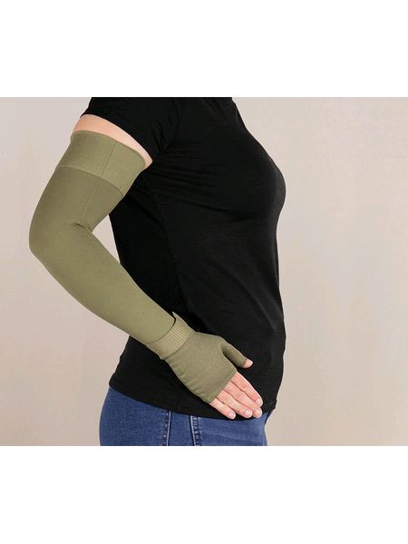 Olive Sleeve and Gauntlet