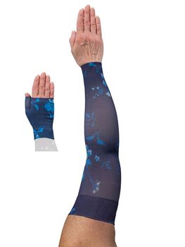 LympheDIVAS Moonlight Lymphoedema Sleeve and Gauntlet Set