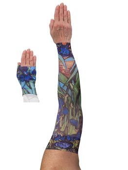 LympheDIVAS Irises Lymphoedema Sleeve and Gauntlet Set