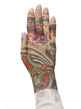 LympheDIVAS Lotus Dragon Tattoo Lymphoedema Glove