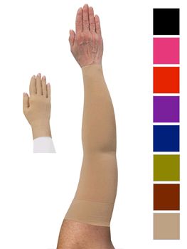 LympheDIVAS Solid Lymphoedema Sleeve and Glove Set