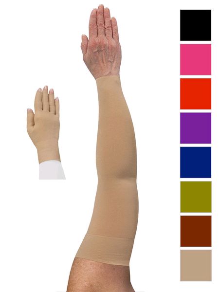 Solid Lymphoedema Sleeve and Glove Set