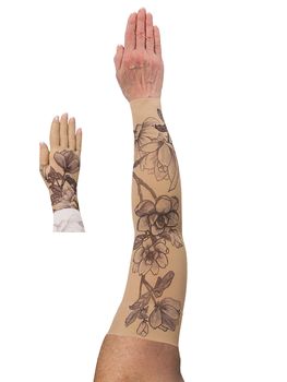 LympheDIVAS Magnolia Lymphoedema Sleeve and Glove Set