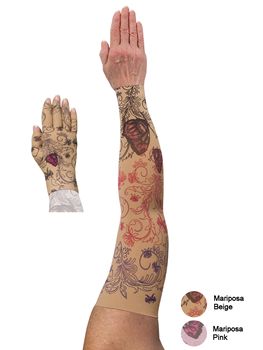 LympheDIVAS Mariposa Lymphoedema Sleeve and Glove Set