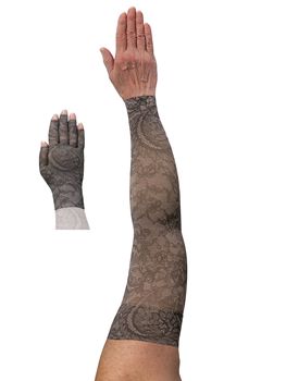 LympheDIVAS Midnight Lace Lymphoedema Sleeve and Glove Set