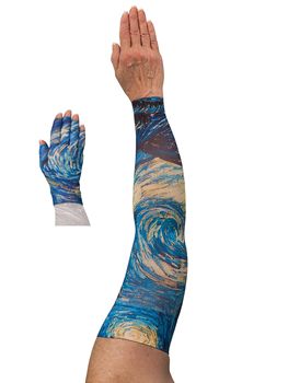 LympheDIVAS Starry Night Lymphoedema Sleeve and Glove Set