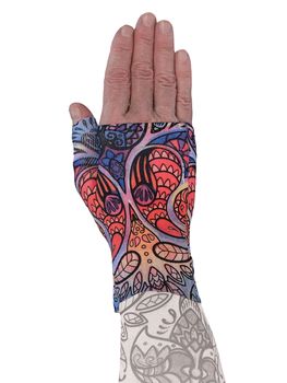 LympheDIVAS Birds of Paradise Lymphoedema Gauntlet