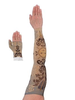 LympheDIVAS Celestial Lymphoedema Sleeve and Gauntlet Set