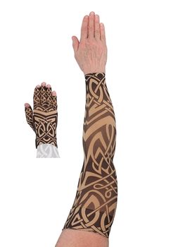 LympheDIVAS Celtic Lymphoedema Sleeve and Glove Set