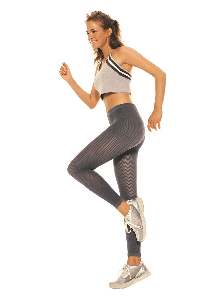 897 silver wave long ladies compression leggings