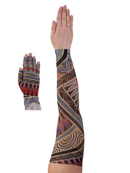 LympheDIVAS Rhythm Lymphoedema Sleeve and Glove Set