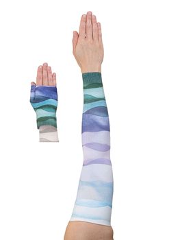 LympheDIVAS Horizon Compression Sleeve and Gauntlet Set